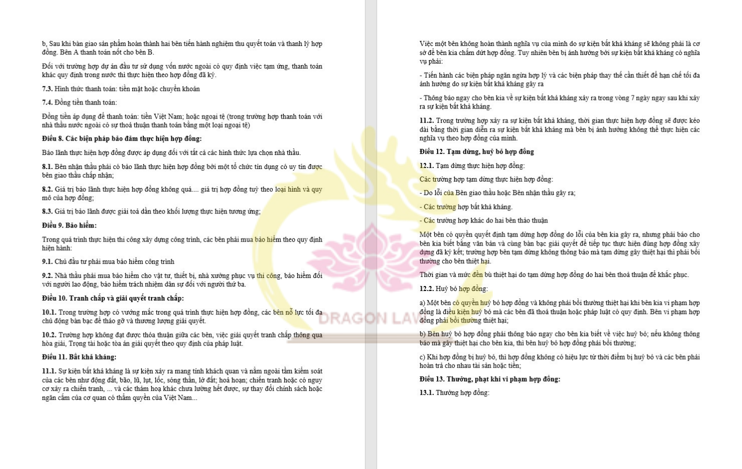 mẫu hợp đồng nguyên tắc thi công xây dựng